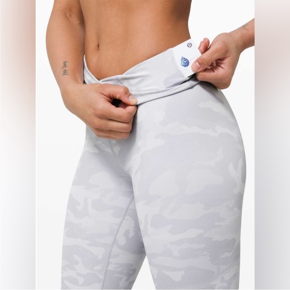 lululemon athletica Gray Camo Leggings